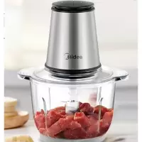 美的(Midea)绞肉机家用电动多功能料理机绞肉馅切菜碎肉打肉机搅拌辅食机 2L大容量 快慢双档