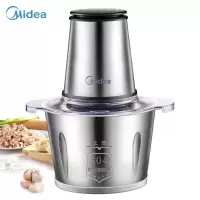 美的(Midea)绞肉机家用电动多功能料理机绞肉馅机削羊肉切菜碎肉打肉机搅拌辅食 颜值新品 全钢机身2L
