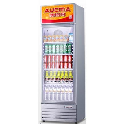 澳柯玛冷藏展示柜立式单门便利店保鲜饮料柜超市商用冰箱立式冰柜 (银色款)