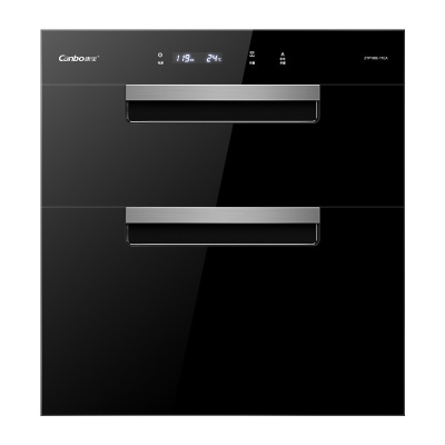 康宝ZTP108E-11EA嵌入式消毒柜家用厨房童锁镶嵌高温碗筷柜二星级 黑色