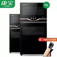 康宝(Canbo)消毒柜小型家用 商用酒店 食堂 餐厅大容量 立式厨房台式碗筷茶杯高温消毒碗柜 70升小型立柜(4-6人