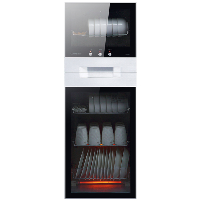 康宝XDZ100-N1消毒柜家用小型立式厨房高温消毒碗柜大容量100升L 黑色