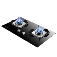 华帝 百得(BEST)燃气灶 4.3KW全进风猛火台嵌入式两用双灶具天然气钢化玻璃煤气灶炉QE20 天然气