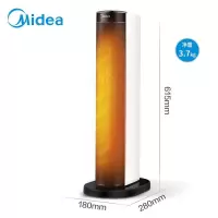 美的电暖风机器取暖器立式家用电热五面室内办公室安静低噪多功能速热 .
