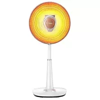 美的(Midea)取暖器家用小太阳电暖气电热扇烤火炉立式暖风机速热定时摇头暗光家用节能取暖器 可升降摇头白色