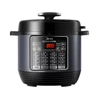 美的电压力锅8L升大容量家用商用多功能智能高压锅饭煲商超同款 香槟色
