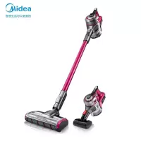 美的(Midea)大吸力充电无线手持吸尘器P5S 家用除螨低噪 无线无绳 宠物适用 粉紫色