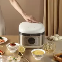 美的(Midea)智能电饭煲电饭锅3-8人家用4L预约匠铜聚能釜内胆快速饭蒸煮米饭锅 [5L金属拉丝机身]蛋糕烘焙款