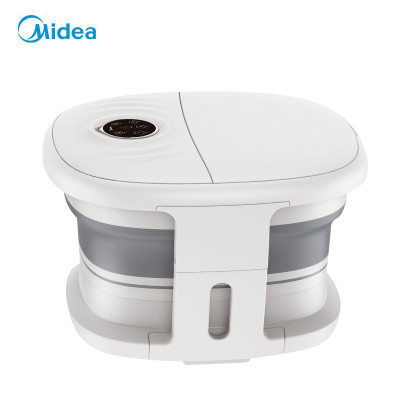 美的(Midea)泡脚桶足浴盆洗脚折叠按摩泡脚盆加热恒温智能浴足器 支撑款