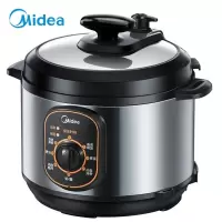 美的(Midea)电压力锅 机械版旋钮控制可开盖加热 4L高压锅家用智能