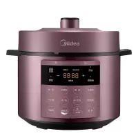 美的(Midea)电压力锅大容量 黑晶内胆 可开盖煮电饭煲家用双胆高压锅智能 双胆5L