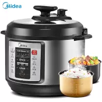 美的(Midea)电压力锅家用高压锅智能电压锅双胆多功能预约大容量双内胆电饭煲可开盖煮 [5升双胆]一锅双胆 智能预约