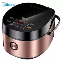 美的(Midea)电饭煲 微压快煮防溢焖香 触摸操控 匠铜圆灶釜4升大容易电饭锅智能 电饭锅