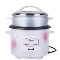 美的(Midea)电饭煲5L带蒸笼机械式电饭锅大容量5-6人家用自动电饭锅智能 电饭锅