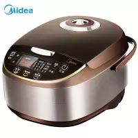 美的(Midea)电饭煲家用2-5-10人电饭锅5L升大容量智能气动涡轮防溢锅金属机身