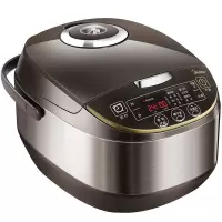 美的(Midea)电饭煲家用5L大容量气动涡轮防溢锅金属机身电饭锅 智能预约电饭煲 5L智能煲
