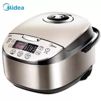 美的(Midea)电饭煲家用电饭锅气动涡轮防溢金属机身圆灶釜内胆4L可预约(3-5人用餐) 新圆灶釜内胆