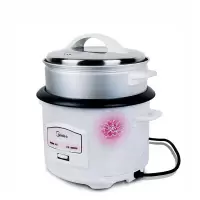 美的(Midea)电饭煲带蒸笼机械式电饭锅5L大容量5-6人家用自动电饭锅 5L大容量电饭煲