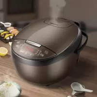 美的电饭煲大容量4L电饭锅多功能家用全自动智能预约正品3-6人食 深咖色