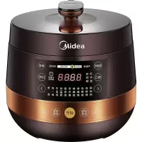 美的(Midea) 电压力锅球形双内胆4.8升高压饭煲开盖煮多功能菜单24h预约家用双胆电高压锅智能 双内胆