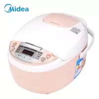 美的(Midea)电饭煲家用3升小容量煮饭煲微压蒸汽阀 24小时智能预约黄晶内胆电饭锅 『粉色』3升