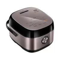 美的(Midea)电饭煲电饭锅IH电磁加热微压沸腾精钢鼎釜内胆智能家用多功能 4L 淡金色