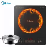 美的(Midea)电磁炉家用多功能大功率带锅爆炒炒菜宿舍火锅电磁灶 [带汤锅]