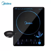 美的(Midea) 电磁炉大功率家用智能触黑晶面板 控套装带炒锅 4D防水