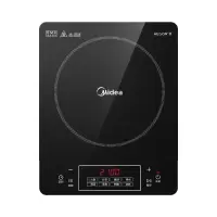 美的(Midea)电磁炉套装火锅炉家用智能电磁灶多功能大功率滑控电池炉一键爆炒防水微晶面板恒温匀火 (汤锅+炒锅)