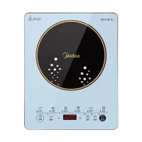 美的(Midea)电磁炉家用大功率炒菜火锅 多功能磁炉 汉森高强面板 一键定时功能 清新蓝