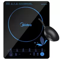美的(Midea)电磁炉火锅 多功能大功率家用智能耐用面板 定时防水功能 套装带炒锅