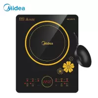 美的(Midea)电磁炉触控按键黑晶面板六大烹饪功能 一键爆炒 定时功能 .