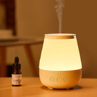 美的(Midea)香薰机床头精油灯卧室宿舍寝室助睡眠香薰灯七彩小夜灯创意礼物办公室喷雾加湿器 香薰灯60ml[峰峦创意纹