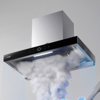 华帝(VATTI)三腔·启世S3欧式顶吸油烟机23立方大吸力风量智控挥手自动清品 烟机