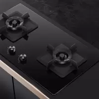 华帝(VATTI)燃气灶4.5kw天然气灶嵌入式台式双灶可调节安装开孔尺寸灶具钢化玻璃 燃气灶 液化气