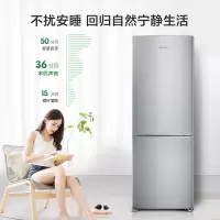 容声172升租房宿舍小型双开门两门节能家用小冰箱家用电冰箱 拉丝银