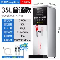 荣事达步进式开水器商用奶茶店开水机咖啡店烧水器内置过滤全自动热水机定时饮水机餐饮自动上水 35L/h标准款-天空银(LE