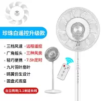 荣事达电风扇家用遥控摇头风扇立式台式两用电扇办公室宿舍落地扇 珍珠白遥控升级款