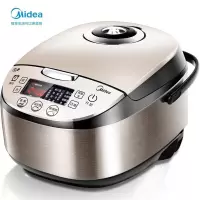 美的(Midea) 电饭煲电饭锅4升智能预约气动涡轮防溢金属机身圆灶釜内胆家用(3-6人)一键柴火饭 [4L容量]多功能