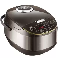 美的(Midea)智能电饭煲电饭锅家用5L大容量预约气动涡轮防溢锅金属机身蒸米饭锅