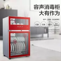 容声消毒柜 家用立式碗柜 碗筷茶具茶杯高温立式消毒碗柜 65L红色
