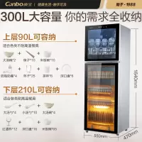 康宝家商两用立式厨房饭店专用大容量双门碗碟水杯高温消毒柜 智能-300L 高温消毒