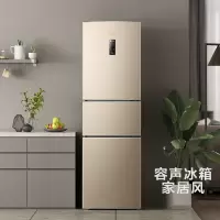容声冰箱(Ronshen)双开门三开门小冰箱家用超薄风冷无霜直冷 小型迷你智能节能保鲜电冰箱 221升三门冰箱风冷无霜金