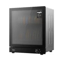 美的(Midea)消毒柜家用 厨房餐具碗柜碗筷茶杯刀具消毒器 50L双层 小型台式 高温烘干 二星级不锈钢