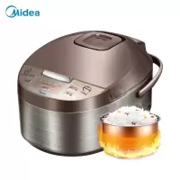 美的(Midea)电饭煲 电饭锅 4L大容量 多功能 智能预约 家用 电饭煲 3-8人 一键柴火饭 一键柴火饭丨巧克力色