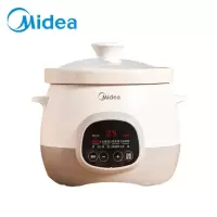 美的(Midea)电炖盅 电炖锅 养生炖盅 燕窝炖盅 多功能煮粥煲汤锅智能预约家用3L白瓷内胆