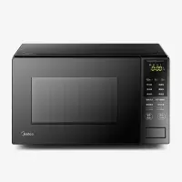 美的(Midea) 家用微波炉 800W变频火力 一级能效 杀菌功能 智能解冻 20升 黑色