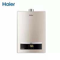 海尔(Haier)燃气热水器智能恒温速热 CO防护 即热式 强排式燃气热水器全国联保 [一厨两卫]16升-(12T)