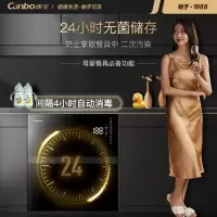 康宝(Canbo)消毒柜 内镶 嵌入式 家用 消毒碗柜 二星级高温橱柜餐具碗筷婴儿奶瓶 紫外线 [二门三层110L]负离