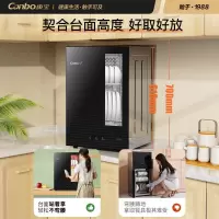 康宝(Canbo)消毒柜 家用 小型 立式消毒碗柜 厨房筷子刀架餐具消毒柜 茶杯碗筷消毒收纳柜 [53L两层架存储款